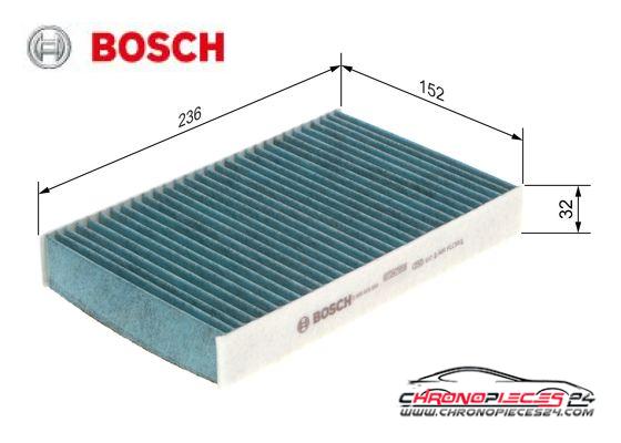 Achat de BOSCH 0 986 628 550 Filtre, air de l'habitacle FILTRE+ pas chères