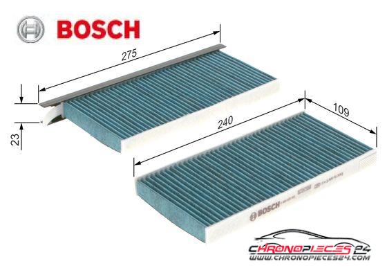 Achat de BOSCH 0 986 628 553 Filtre, air de l'habitacle FILTRE+ pas chères