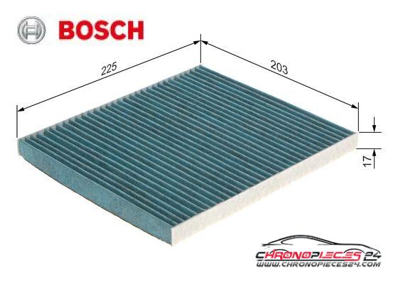 Achat de BOSCH 0 986 628 556 Filtre, air de l'habitacle FILTRE+ pas chères