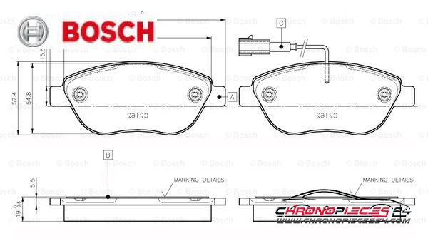 Achat de BOSCH 0 986 TB2 961 Kit de plaquettes de frein, frein à disque Economic pas chères