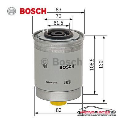 Achat de BOSCH 1 457 434 103 Filtre à carburant pas chères