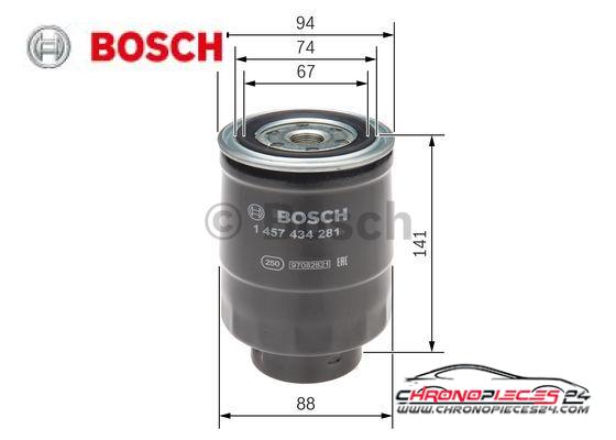 Achat de BOSCH 1 457 434 281 Filtre à carburant pas chères