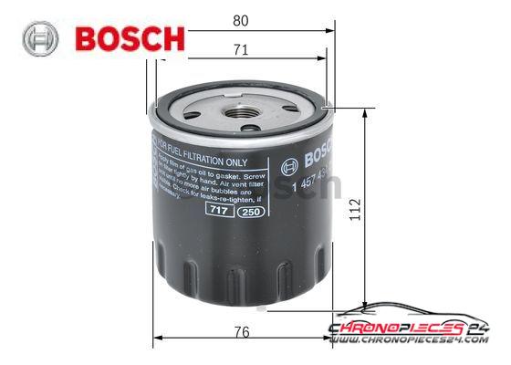 Achat de BOSCH 1 457 434 291 Filtre à carburant pas chères