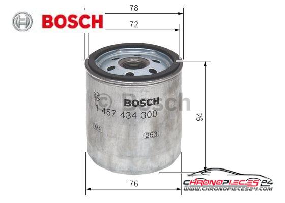 Achat de BOSCH 1 457 434 300 Filtre à carburant pas chères