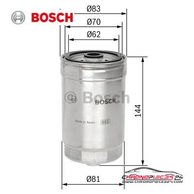 Achat de BOSCH 1 457 434 314 Filtre à carburant pas chères