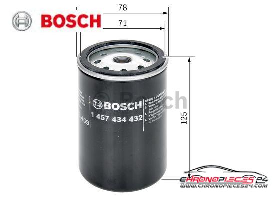 Achat de BOSCH 1 457 434 432 Filtre à carburant pas chères