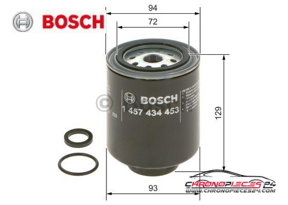 Achat de BOSCH 1 457 434 453 Filtre à carburant pas chères