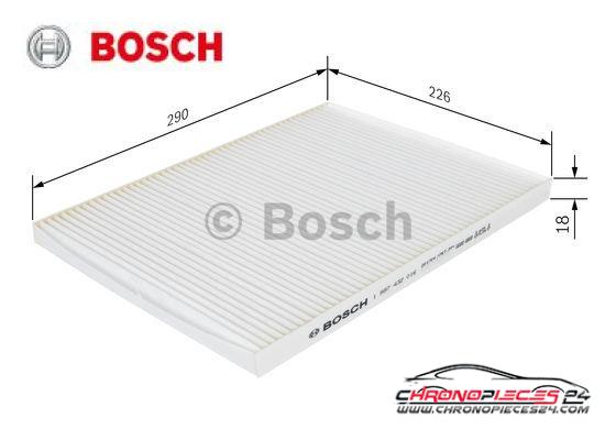 Achat de BOSCH 1 987 432 016 Filtre, air de l'habitacle pas chères