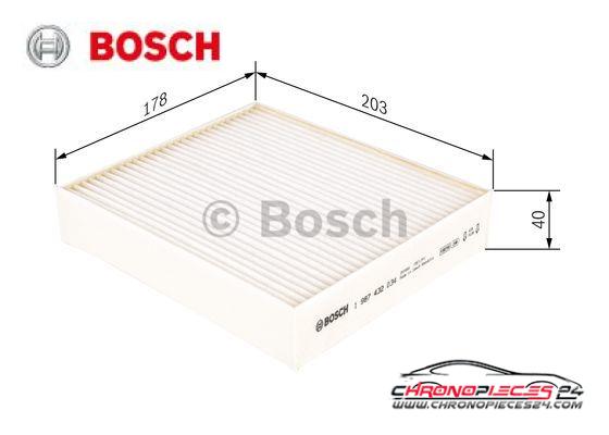 Achat de BOSCH 1 987 432 034 Filtre, air de l'habitacle pas chères