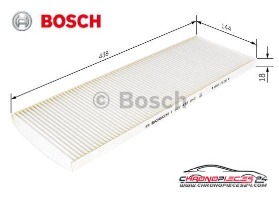 Achat de BOSCH 1 987 432 042 Filtre, air de l'habitacle pas chères