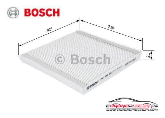 Achat de BOSCH 1 987 432 063 Filtre, air de l'habitacle pas chères