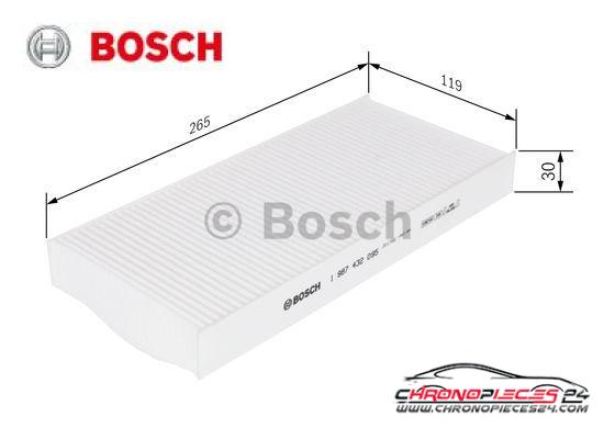 Achat de BOSCH 1 987 432 095 Filtre, air de l'habitacle pas chères