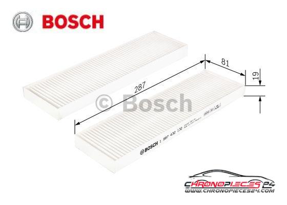 Achat de BOSCH 1 987 432 132 Filtre, air de l'habitacle pas chères