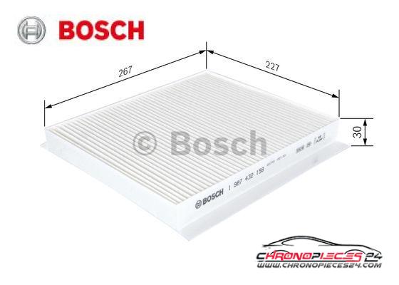 Achat de BOSCH 1 987 432 158 Filtre, air de l'habitacle pas chères