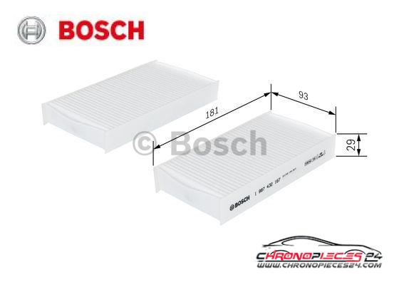 Achat de BOSCH 1 987 432 167 Filtre, air de l'habitacle pas chères