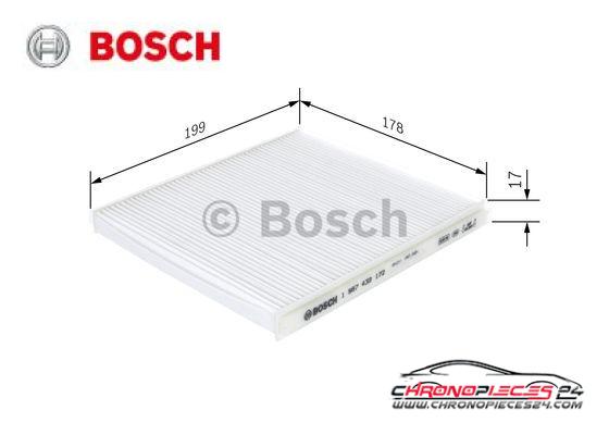 Achat de BOSCH 1 987 432 172 Filtre, air de l'habitacle pas chères