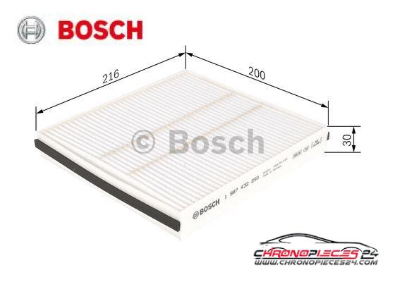 Achat de BOSCH 1 987 432 250 Filtre, air de l'habitacle pas chères