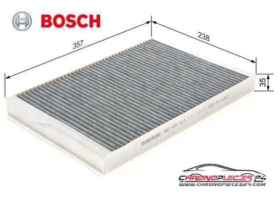 Achat de BOSCH 1 987 432 513 Filtre, air de l'habitacle pas chères