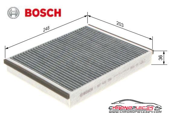 Achat de BOSCH 1 987 432 598 Filtre, air de l'habitacle pas chères