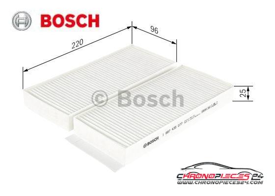 Achat de BOSCH 1 987 435 077 Filtre, air de l'habitacle pas chères