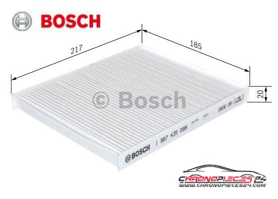 Achat de BOSCH 1 987 435 088 Filtre, air de l'habitacle pas chères