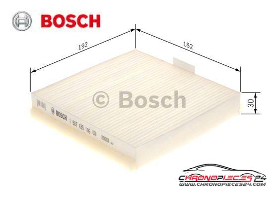 Achat de BOSCH 1 987 435 106 Filtre, air de l'habitacle pas chères