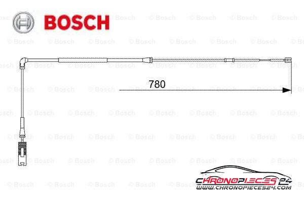 Achat de BOSCH 1 987 473 009 Contact d'avertissement, usure des plaquettes de frein pas chères