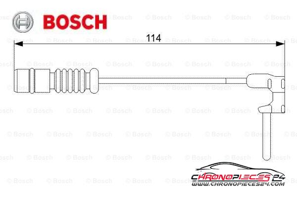 Achat de BOSCH 1 987 473 011 Contact d'avertissement, usure des plaquettes de frein pas chères