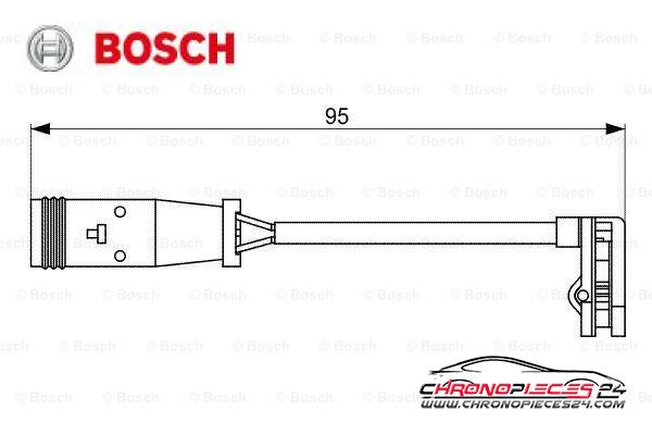 Achat de BOSCH 1 987 473 036 Contact d'avertissement, usure des plaquettes de frein pas chères