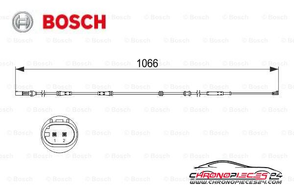 Achat de BOSCH 1 987 473 501 Contact d'avertissement, usure des plaquettes de frein pas chères