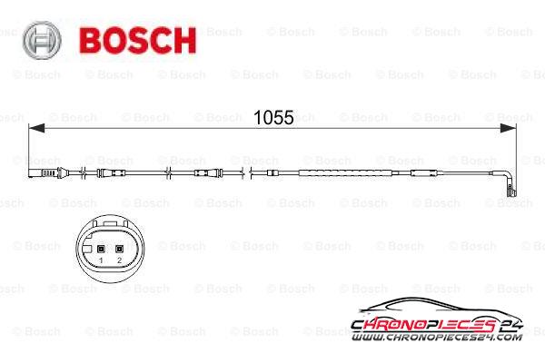 Achat de BOSCH 1 987 473 506 Contact d'avertissement, usure des plaquettes de frein pas chères