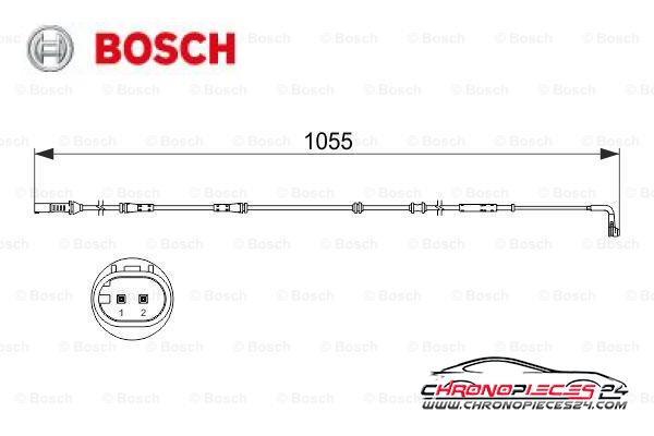 Achat de BOSCH 1 987 473 507 Contact d'avertissement, usure des plaquettes de frein pas chères