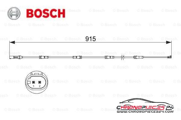 Achat de BOSCH 1 987 473 509 Contact d'avertissement, usure des plaquettes de frein pas chères