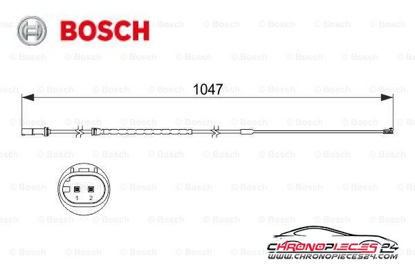 Achat de BOSCH 1 987 473 512 Contact d'avertissement, usure des plaquettes de frein pas chères