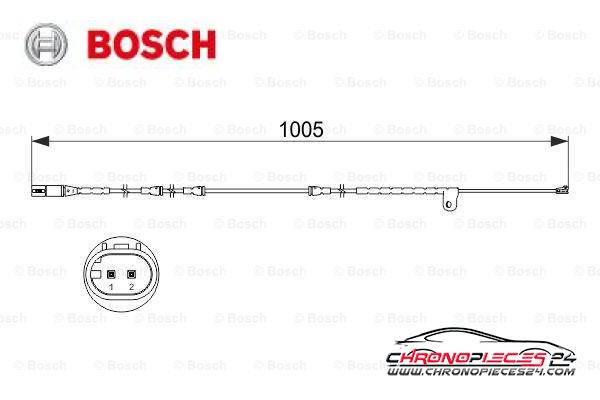 Achat de BOSCH 1 987 473 521 Contact d'avertissement, usure des plaquettes de frein pas chères