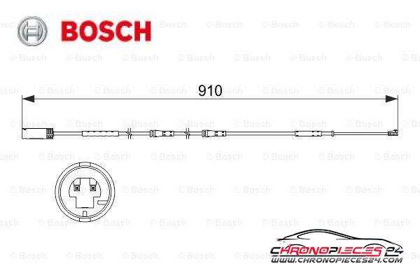 Achat de BOSCH 1 987 473 522 Contact d'avertissement, usure des plaquettes de frein pas chères