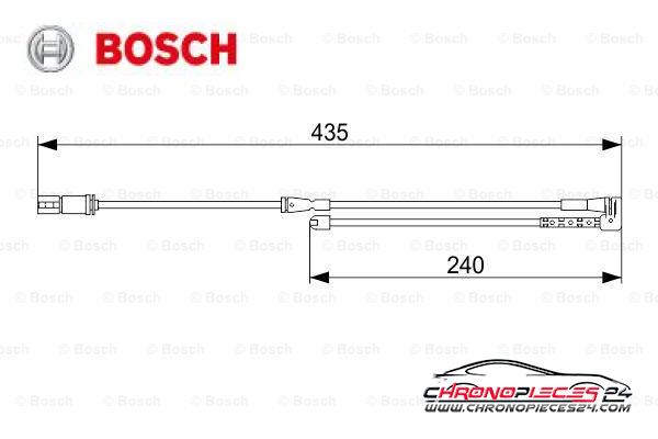 Achat de BOSCH 1 987 473 543 Contact d'avertissement, usure des plaquettes de frein pas chères