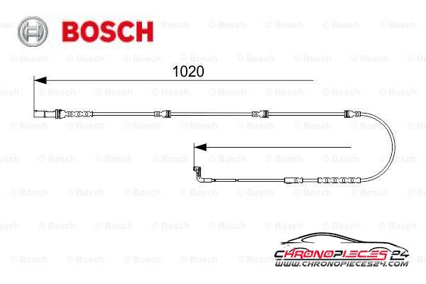 Achat de BOSCH 1 987 473 567 Contact d'avertissement, usure des plaquettes de frein pas chères