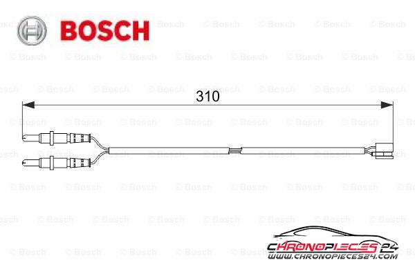 Achat de BOSCH 1 987 474 519 Contact d'avertissement, usure des plaquettes de frein pas chères