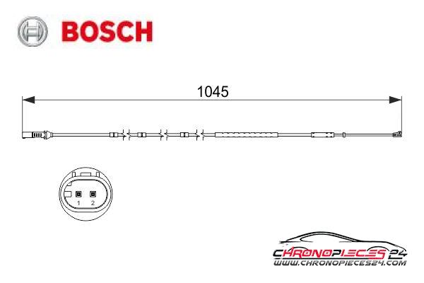 Achat de BOSCH 1 987 474 551 Contact d'avertissement, usure des plaquettes de frein pas chères