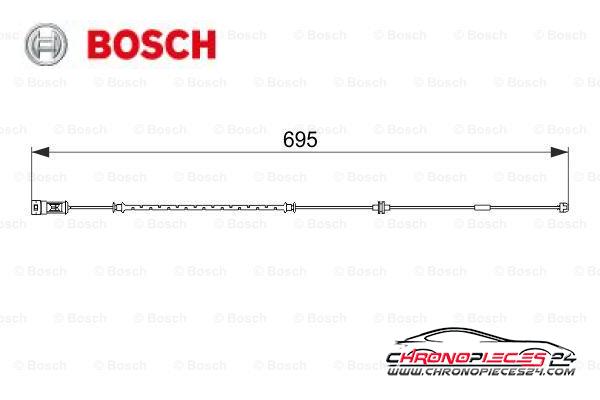 Achat de BOSCH 1 987 474 585 Contact d'avertissement, usure des plaquettes de frein pas chères