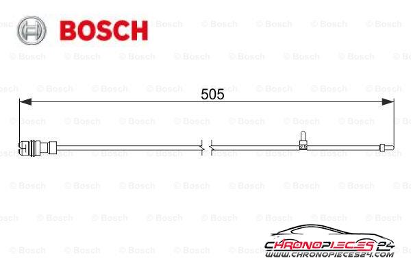 Achat de BOSCH 1 987 474 593 Contact d'avertissement, usure des plaquettes de frein pas chères