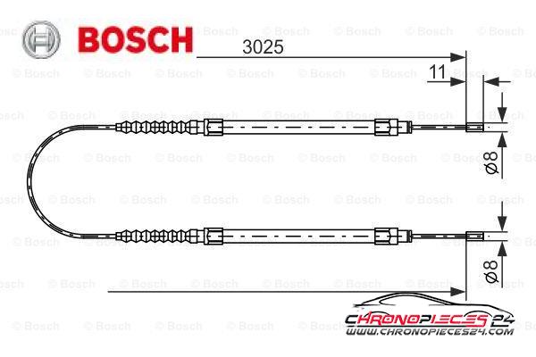 Achat de BOSCH 1 987 477 113 Tirette à câble, frein de stationnement pas chères