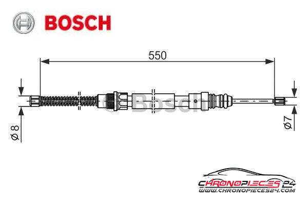 Achat de BOSCH 1 987 477 147 Tirette à câble, frein de stationnement pas chères