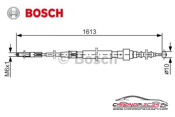 Achat de BOSCH 1 987 477 162 Tirette à câble, frein de stationnement pas chères