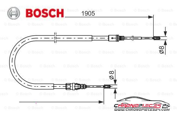 Achat de BOSCH 1 987 477 237 Tirette à câble, frein de stationnement pas chères