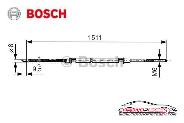 Achat de BOSCH 1 987 477 284 Tirette à câble, frein de stationnement pas chères