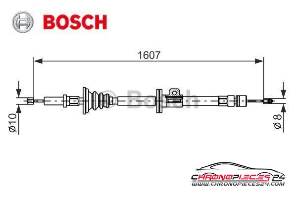 Achat de BOSCH 1 987 477 358 Tirette à câble, frein de stationnement pas chères