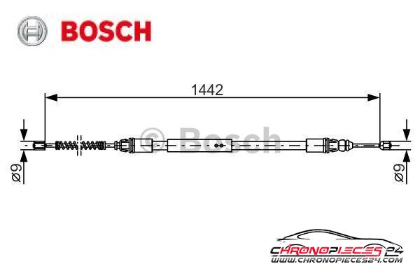 Achat de BOSCH 1 987 477 442 Tirette à câble, frein de stationnement pas chères