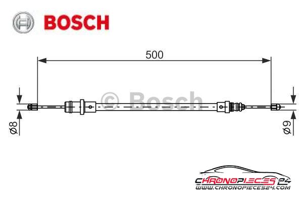 Achat de BOSCH 1 987 477 565 Tirette à câble, frein de stationnement pas chères